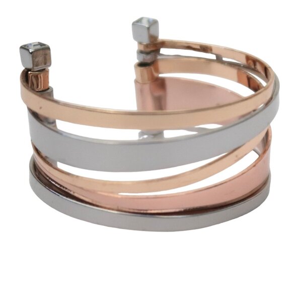 BCBGENERATION Tri Tone cutout cuff bracelet - Picture 9 of 10
